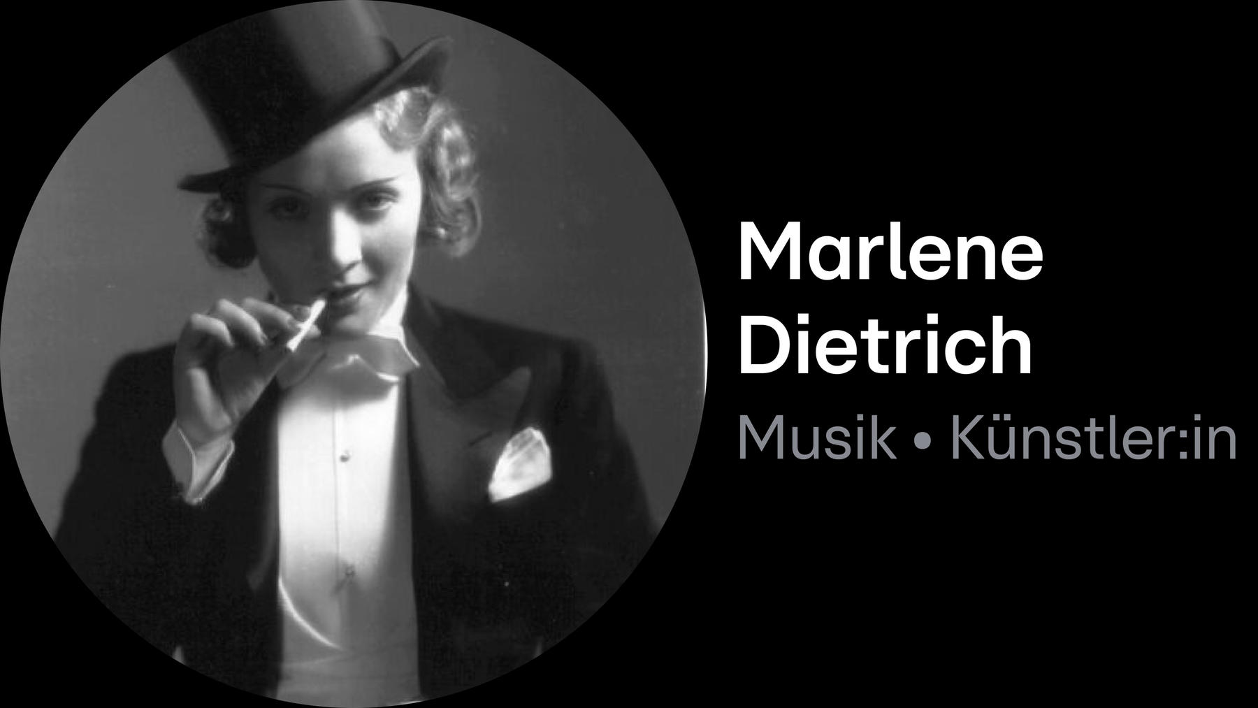 Künstler:in: Marlene Dietrich