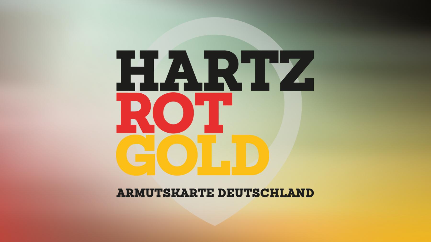 Hartz Rot Gold - Armutskarte Deutschland