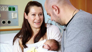 Irina und ihr Mann Dimitri warten auf die Geburt ihres Kindes